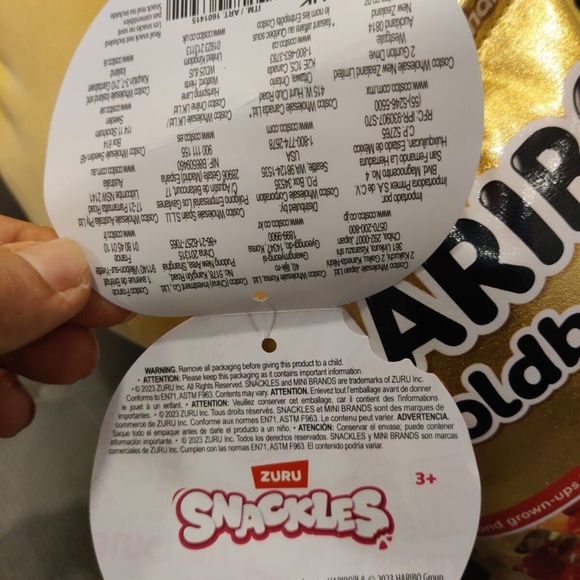 ZURU Snackles Haribo Bear Nancy 14" Plush Super Soft Stuffed Animal Yellow New - Picture 7 of 9